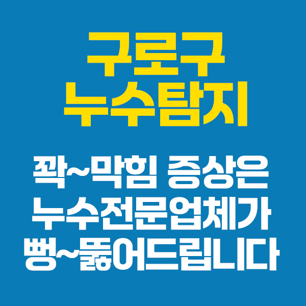 구로구누수탐지